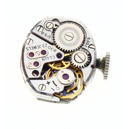 Elgin 830 Vintage Watch Movement 23 Jewels Size 20/0s Runs Good Balance