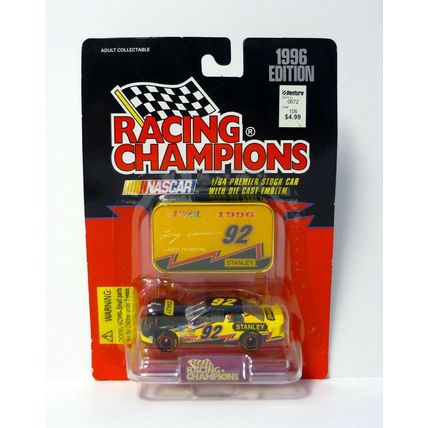 Racing Champions Larry Pearson #92 NASCAR Stanley Yellow Die-Cast Car 1996