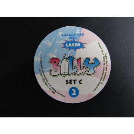 BILLY Laser Pogs Milkcaps Sets A,B,C Guareanteed Real Laser Choice of 12