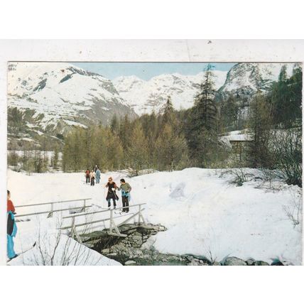 Orcieres-Merlette piste France Postcard used creased