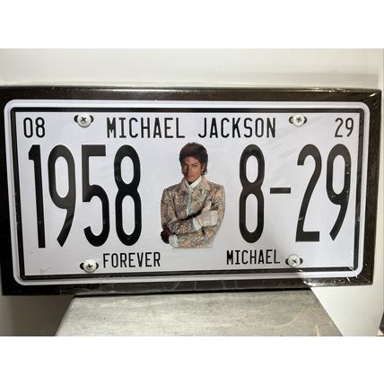 Michael Jackson License Plate Collectible