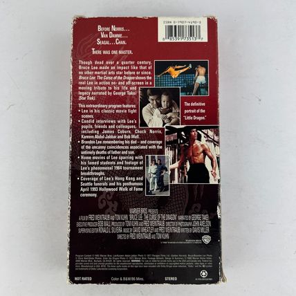 Bruce Lee - Curse of the Dragon VHS Video Tape True Story Of The Legend / Man