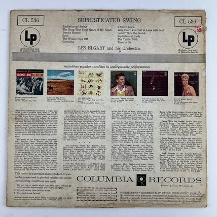 Les Elgart And His Orchestra – Sophisticated Swing Vinyl LP Record Album CL-536