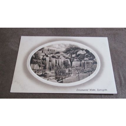 1910 fr J Welch & Sons Postcard - Ornamental Water - Ramsgate, Kent