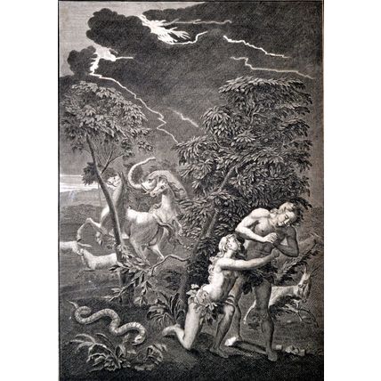 GENESIS 1700 Michael van der Gucht Gerard Hoet ENGRAVING