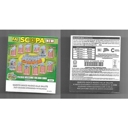 Gratta e Vinci - Fai Scopa New - Lotto 3050