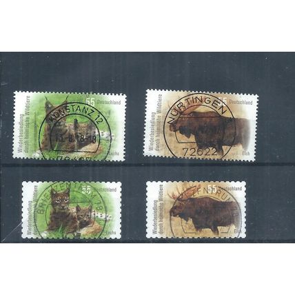 Germany Stamps 2012 Recolonisation of Native Fauna used. SG 3760 - 3763 (AR375)