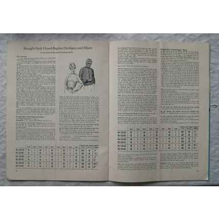 1963 Spinnerin Volume 309, Lesson 2, 101 raglan patterns