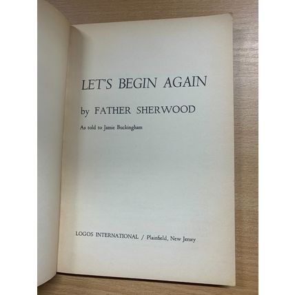 1975 "LET'S BEGIN AGAIN" FATHER SHERWOOD RELIGIOUS VINTAGE PAPERBACK BOOK (P2)