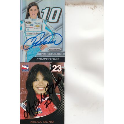 DANICA PATRICK & MILKA DUNO AUTO 2016/07 WOMEN'S INDY RACING HALL OF FAME DRIVER