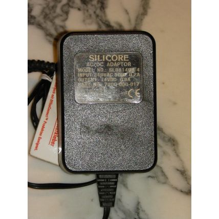 Silicore 14V 800mA AC DC Adapter Mains Power Supply UK Plug SLD81408-4 led phone