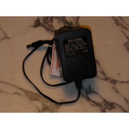 Silicore 14V 800mA AC DC Adapter Mains Power Supply UK Plug SLD81408-4 led phone