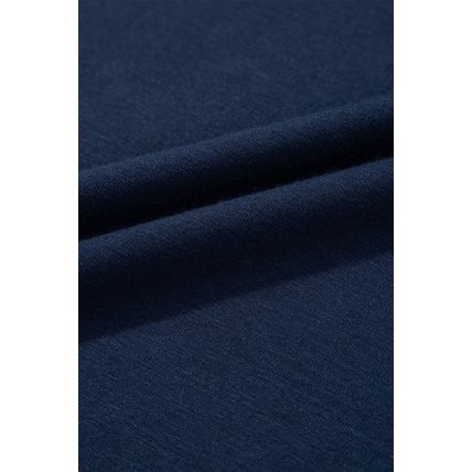 Navy Blue Contrast Lace Raglan Sleeve Pleated Detail Shift Dress
