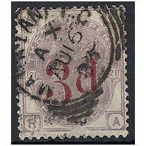 1883 SG159 3d on 3d Lilac Good/Fine (slight rub) "RA".