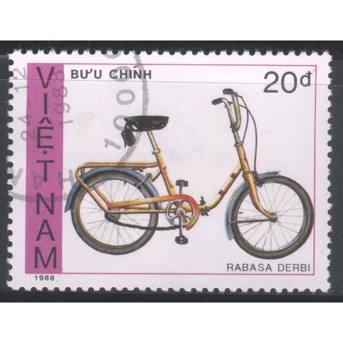 Vietnam 1988 - SG1244 - 20d multi - Rabasa Derbi With Black Tyres - used