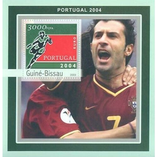 GUINE BISSAU 2003 SHEET MNH FOOTBALL EURO CUP PORTUGAL FUTBOL SOCCER SPORTS 1A