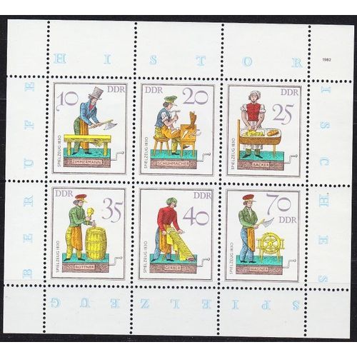 GERMANY DDR [1982] MiNr 2758-63 KB ( **/mnh )