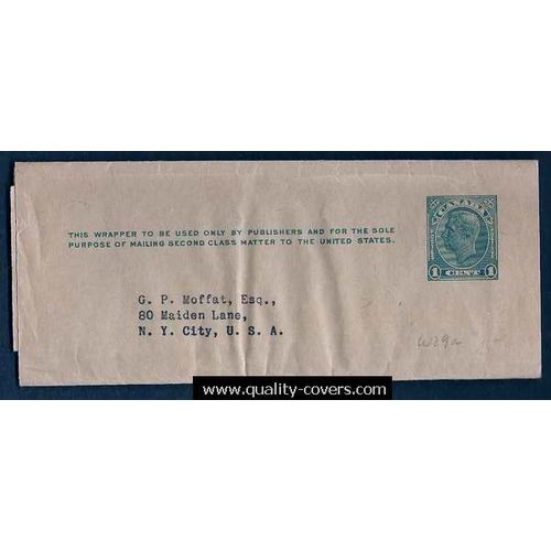Canada #W20d Postal Wrapper USED circa 1950 George VI