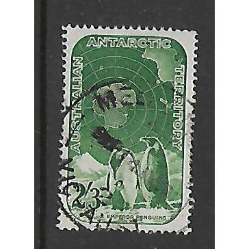 AUSTRALIA ANTARCTIC TERR 1959 2s.3d GREEN MAP OF ANTARCTIC FINE USED