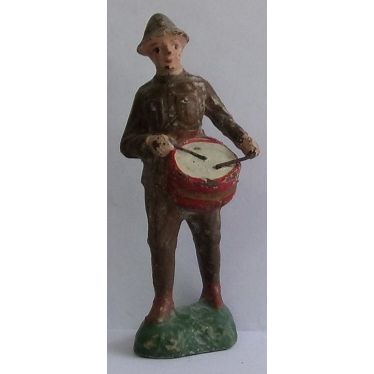 VINTAGE Wooden ' WW1 DRUMMER ' TRICO ( 1930s )