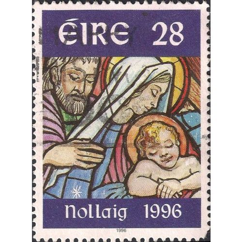 EIRE, CHRISTMAS, Holy Family, navy 1996, 28, #3