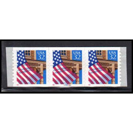 2915A 32c U.S. Flag Over Porch Very Fine MNH PNC 88888A/3 P/UL PA3598