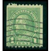 Used 597 1c Benjamin Franklin Average M09806