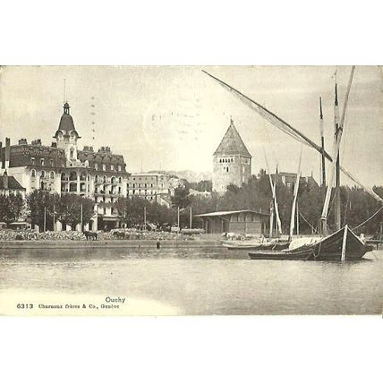 Switzerland OUCHY View Postcard (Charnaux 6313)