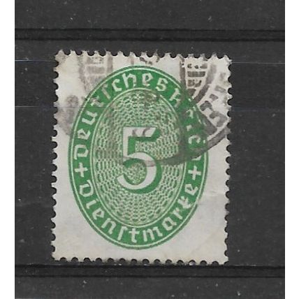 Germany.TheThirdReich.O427 5pf Green.Fine Used.Nov21