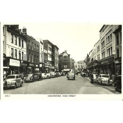 Essex CHELMSFORD High Street Postcard (Alpha Series CM.4)