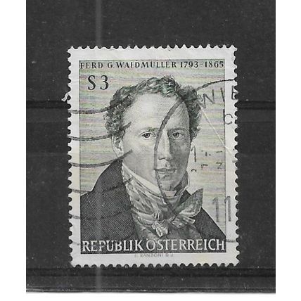 Austria.Death Cent of F. G. Waldmuller (painter) stamp.Fine Used.Aug22