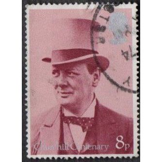 1974. Birth Cent. of Sir Winston Churchill. 8p Value. Secretary For War. F/Used