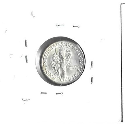 1936 US Silver Mercury Dime BU+
