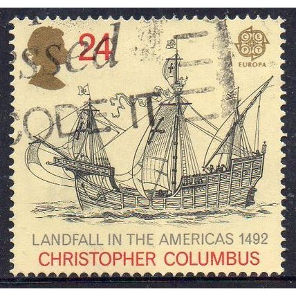 GB 1992 Europa - International Events -500th Anniv of Columbus Landfall 24p Used