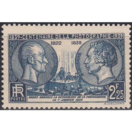 France 1939 Michel 446 Neuf ** Cote (2008) 18.00 € 100 Ans photograpie