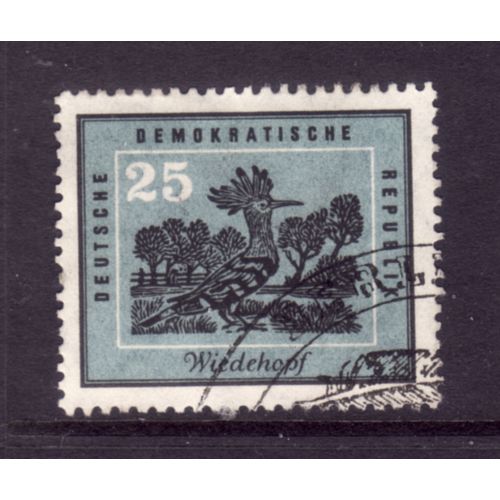 GERMANY 1959 BIRDS 25pf HOOPOE SG E436 FINE USED