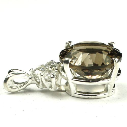 Smoky Quartz, 925 Sterling Silver Pendant, SP087