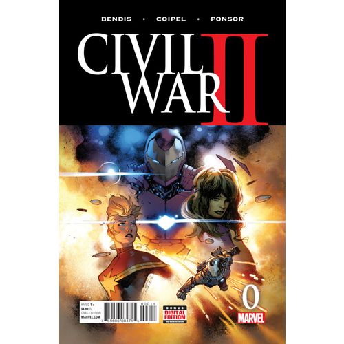 Civil War II (2016) #0 Marvel IRON MAN vs CAPTAIN MARVEL