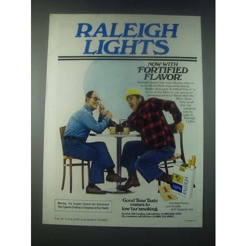 1978 Raleigh Lights Cigarettes Ad - Now with Fortified Flavor