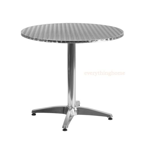 1950’s Round / Square Commercial Aluminum Dining Table In/Outdoor - 3 Sizes