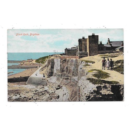 NICE PRINTED POSTCARD OF BLACK ROCK BRIGHTON SUSSEX POSTED 1915 (3005)