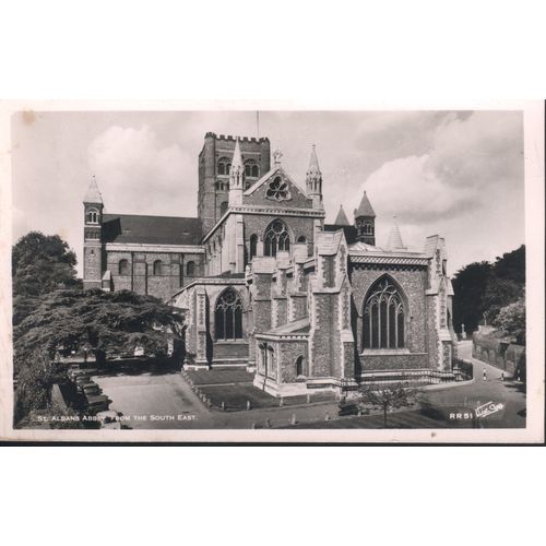 Vintage Walter Scott PC - St. Albans Abbey from S.East, Hertfordshire