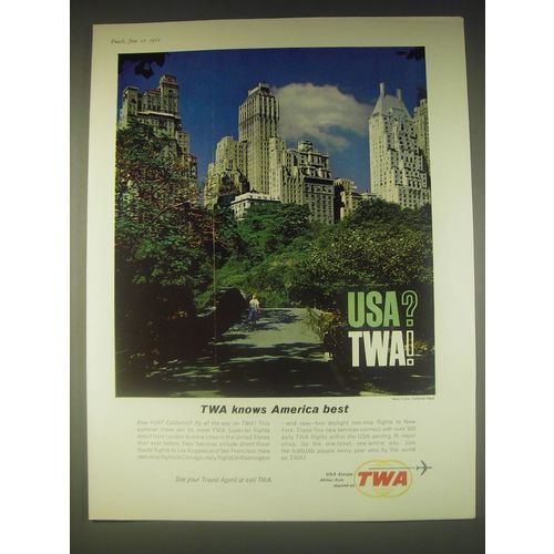 1962 TWA Airline Ad