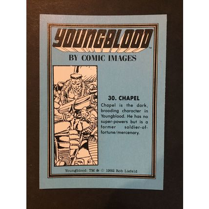 Youngblood trading card #30, excellent condition!