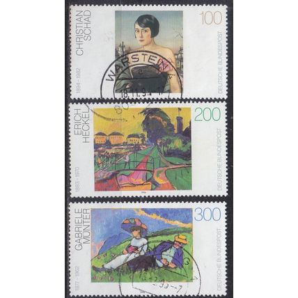 GERMANY BUND [1994] MiNr 1748-50 ( O/used ) Gemälde
