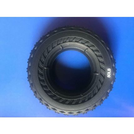 Effective Silicone Tyre Shaped Stress Relief FingerGrip Hand ExerciserBlack-80LB