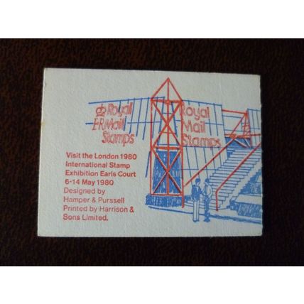 GB 1980 10p Folded Stamp Booklet FA11 London International Stamp Exhibition