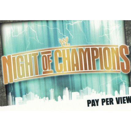 Slam Attax Evolution TCG Night Of Champions Pay Per View