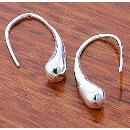 925 Sterling Water Drop Charm Earrings
