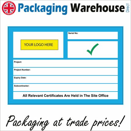 CS591 PLANT LABELS LOGO SERIAL NUMBERS CHECK SHEET SIGN LIST CONTRACT COMPANY